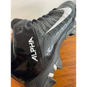 Nike Baseball Cleats Mens 8 Alpha Huarache Varsity Mid Keystone Black White